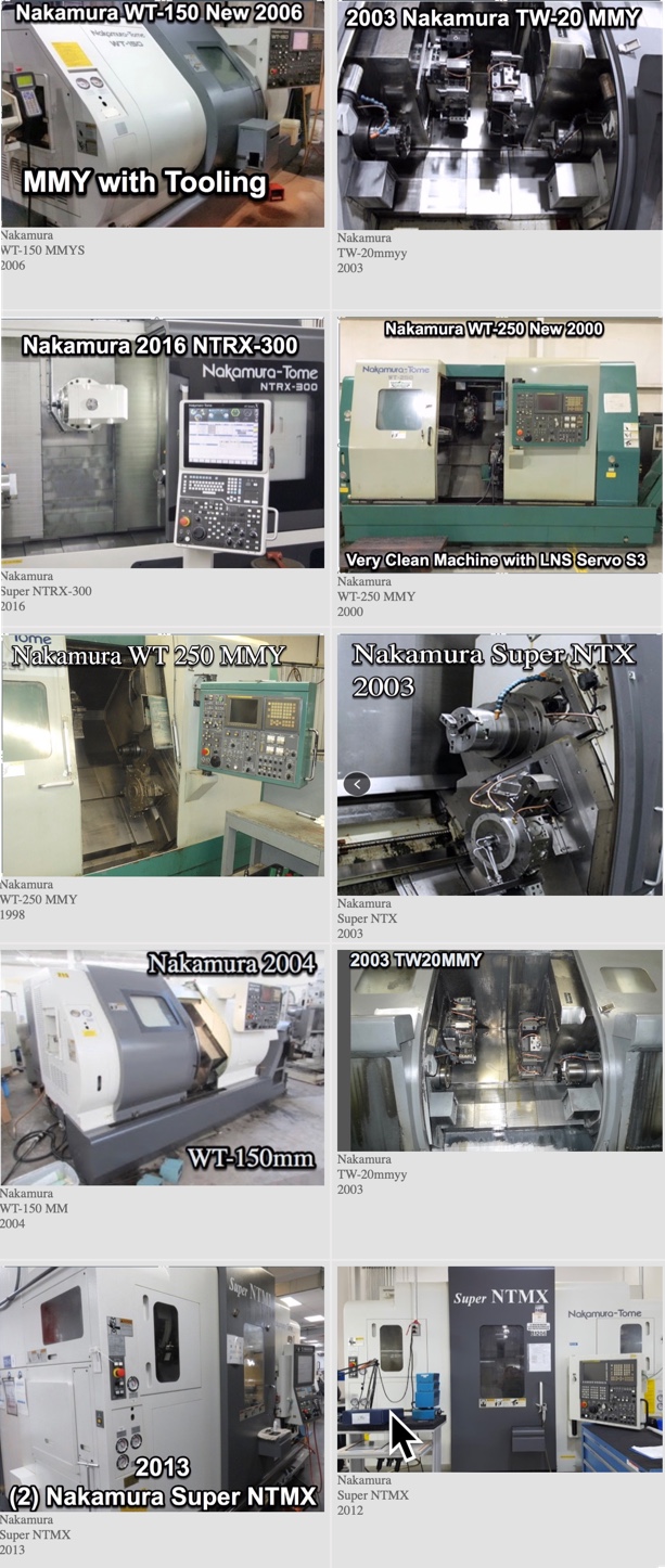 Photos of Nakamura Machines
