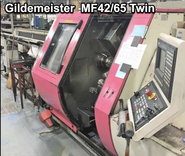  Gildemeister MF Twin 65Y Lathe - CNC 65mm 1998