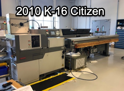  Citizen K-16 VII Lathe - CNC 16mm 2010