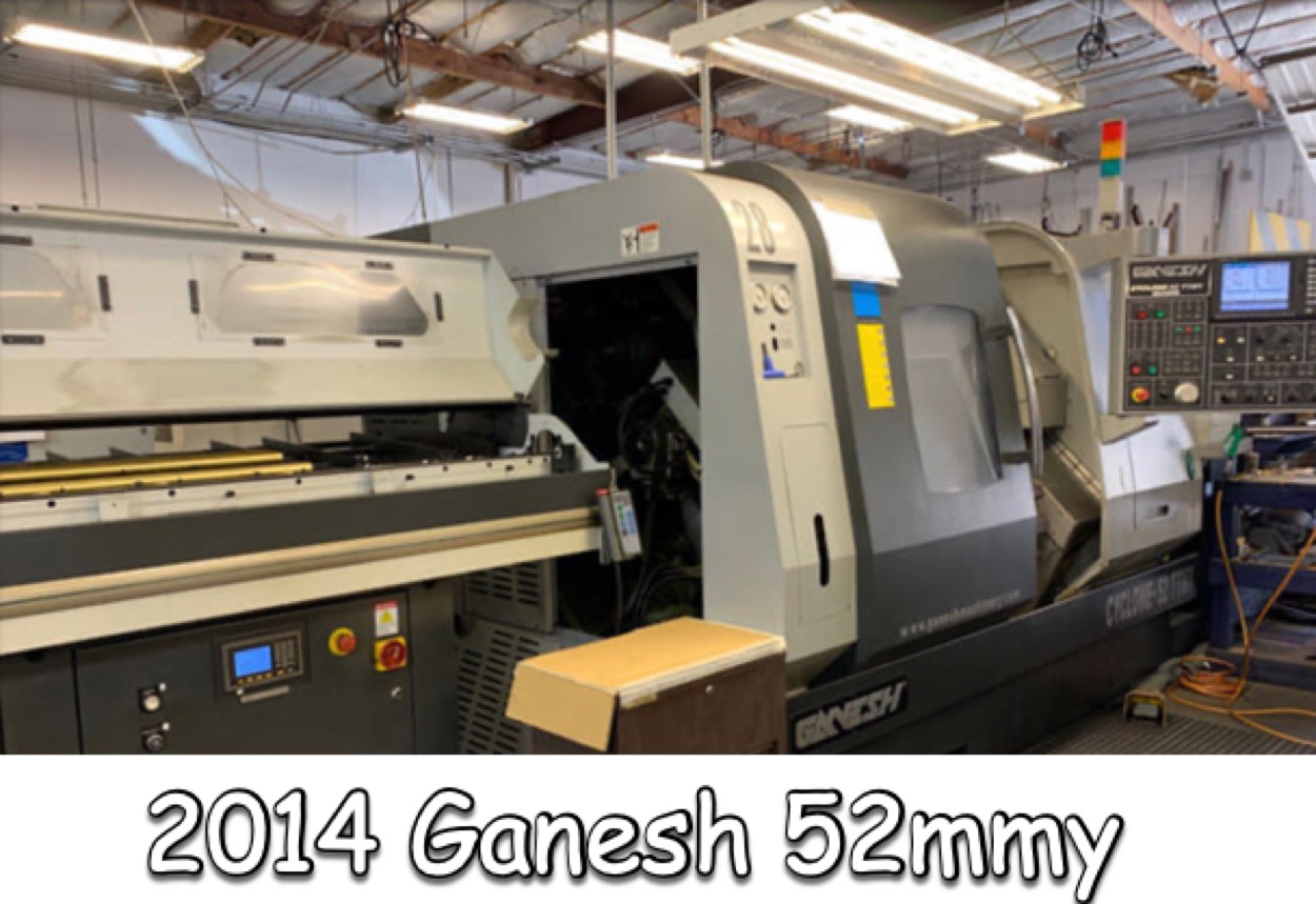  Ganesh CYCLONE-52 TTMY CNC Swiss Lathe 52mm 2014