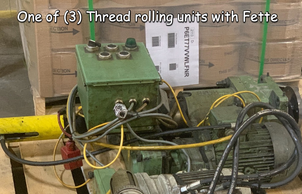  Hydromat Threading Unit Tooling and Attachments  0