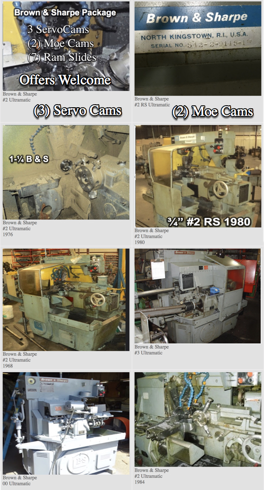 Photos of Brown & Sharpes we are working on