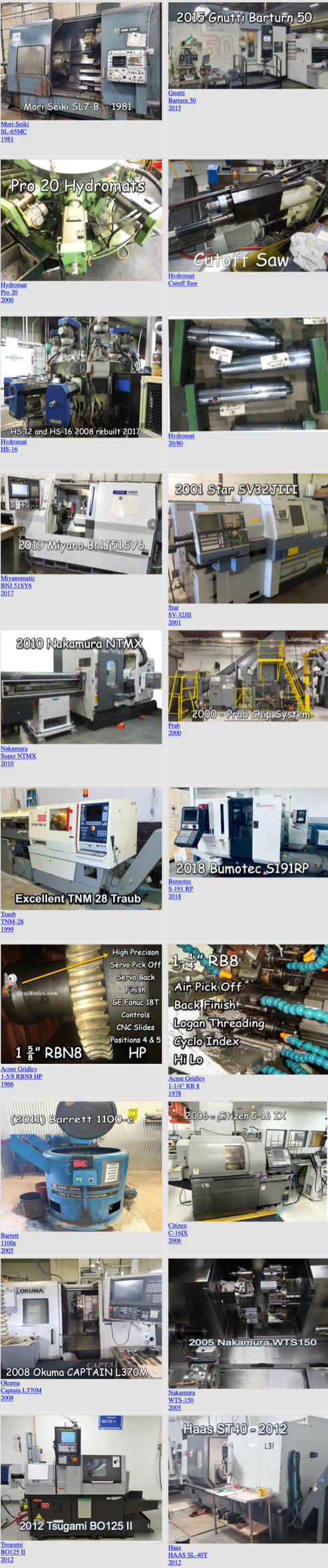 Current Machine Photo's